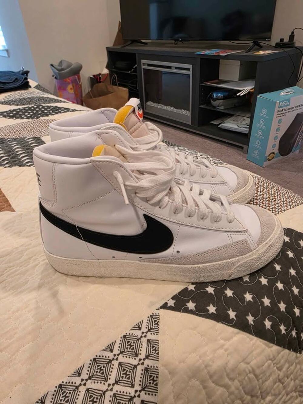 Nike Blazer Mid '77 Vintage White Black Men's Size 8.5 Sneakers